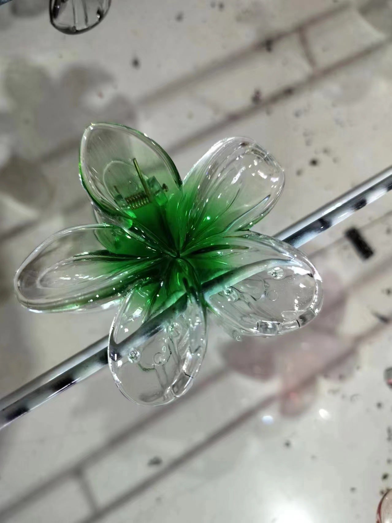 Wholesale Color Egg Flower Hairpin Flower Grab Clip Back Head Shark Clip